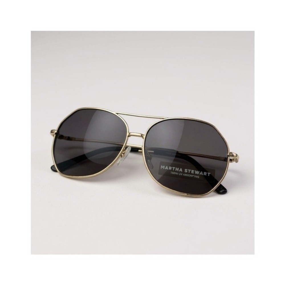 Martha‎ Stewart Oversized Sunglasses - Gold and Brown - NWT